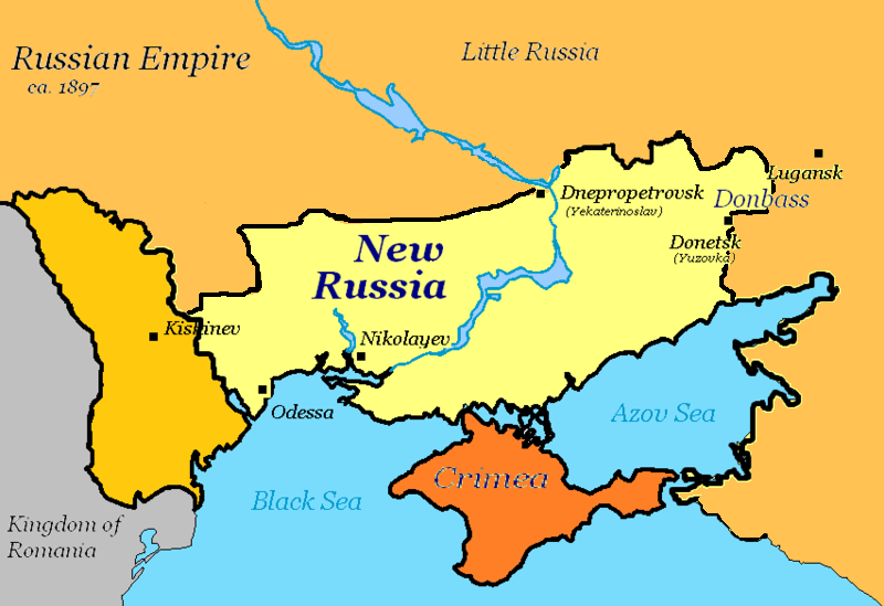 Map of Southern Russia